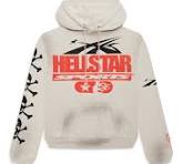 Grey-Hellstar Studios Sports Logo Hoodie