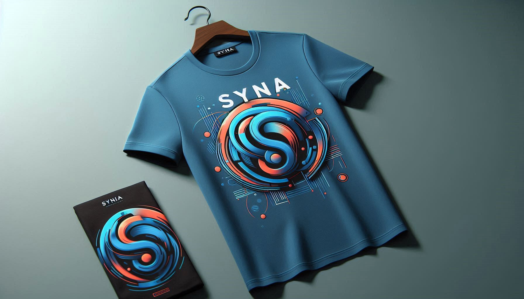 ‘Syna Logo’ T-Shirt Blue