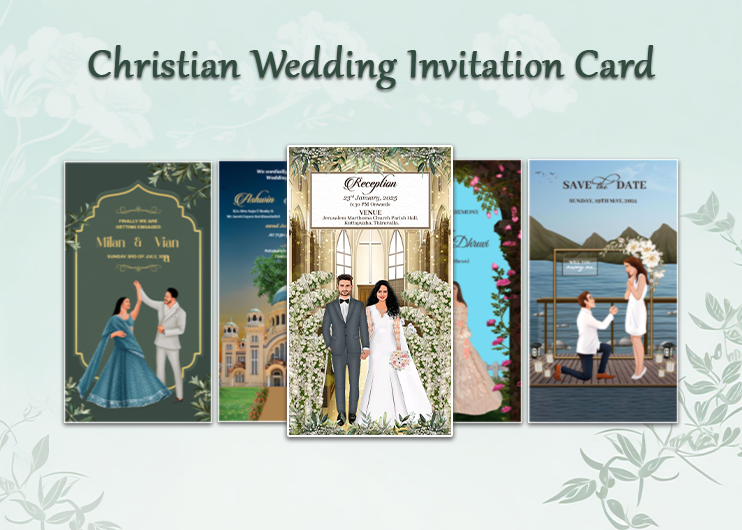 Christian Wedding Invitation Card