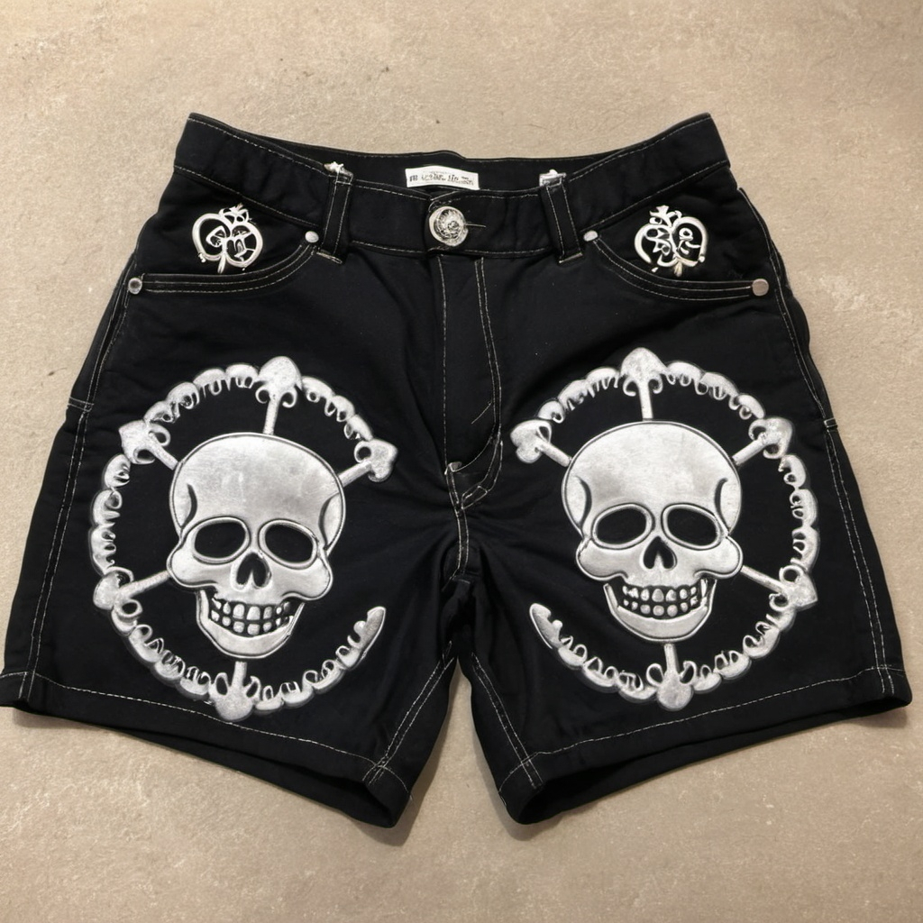 Black Chrome Hearts Shorts